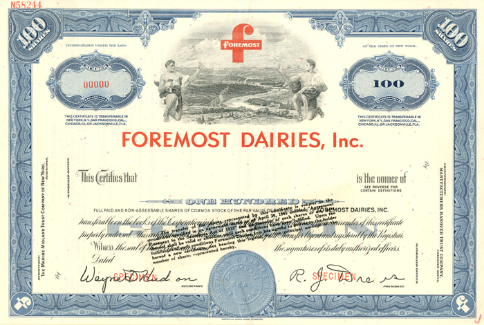 Foremost Dairies, Inc